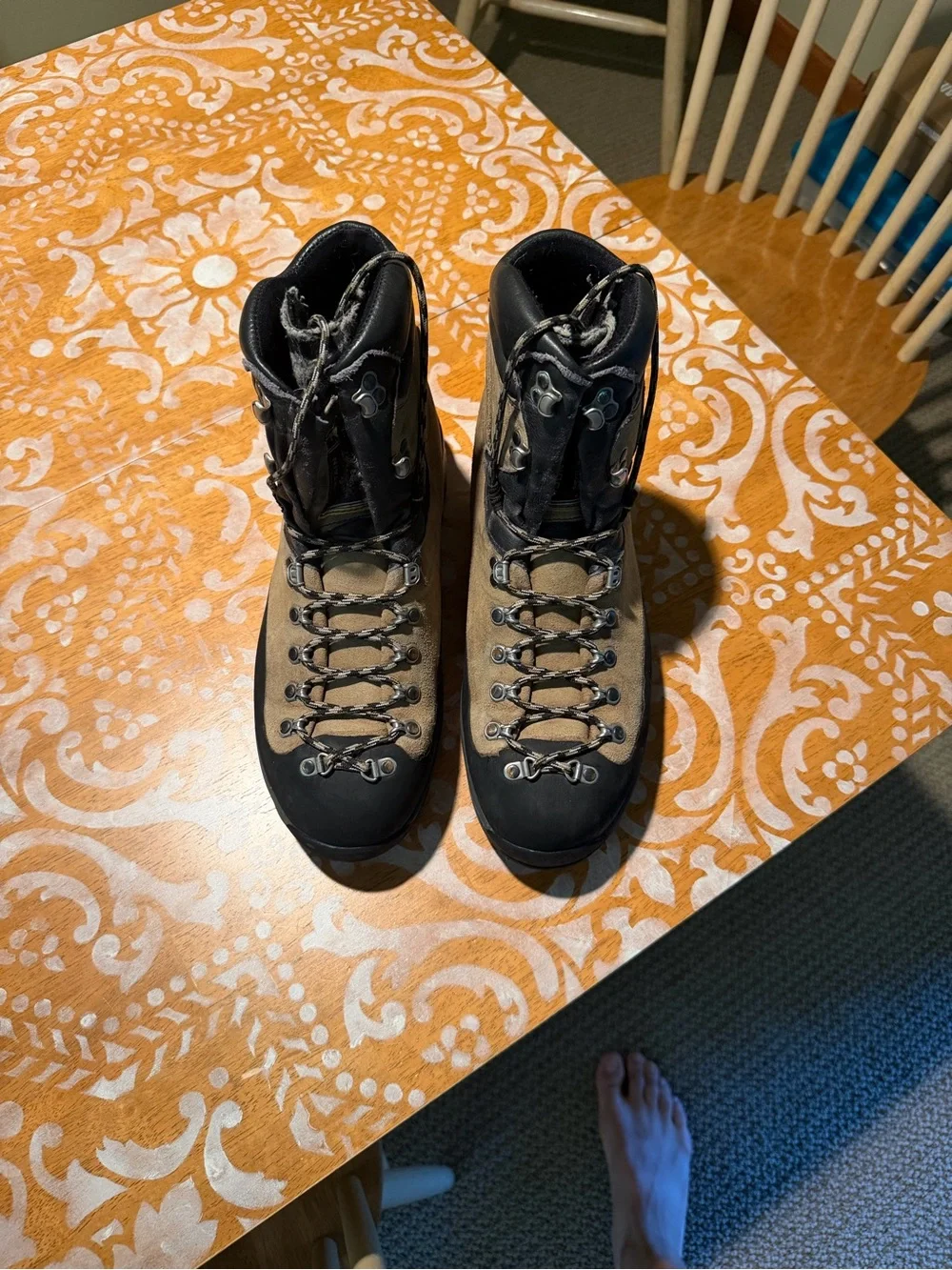 La Sportiva Brown and Black Suede Hiking Boots